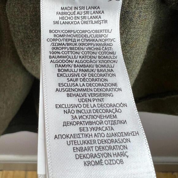 Polo Ralph Lauren Sweater Adult Large Olive 1/4 Zip Pullover Mock Neck Cotton - Picture 4 of 6